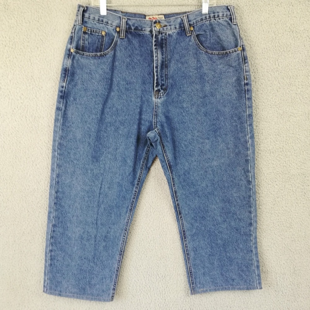 Field N Forest Mens Jeans Straight Leg Blue Denim Medium Wash 38x22